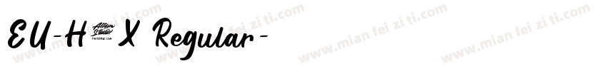 EU-H3X Regular字体转换